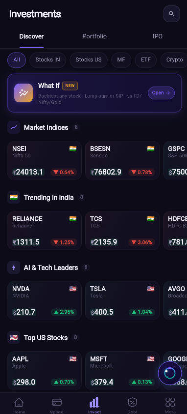 Investments (XIRR)