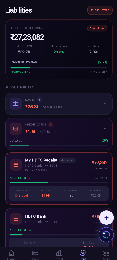 Debt tracker